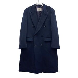 BAY Club Coat wool cashmere size 40 fits XL double breasted long coat vintage.